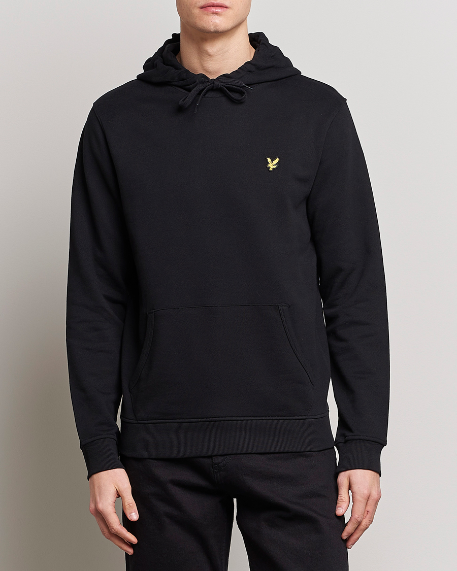 Hombres | Ropa | Lyle & Scott | Organic Cotton Pullover Hoodie Jet Black