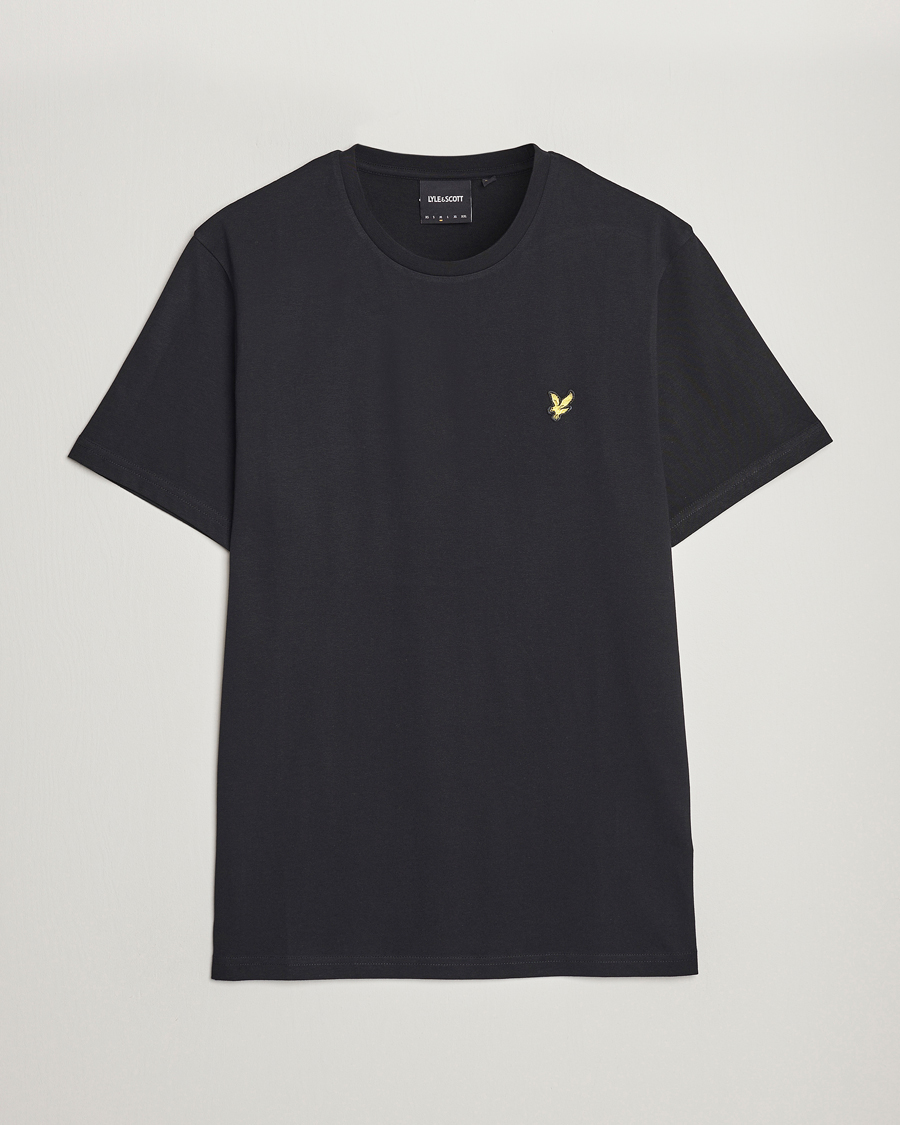 Hombres | Camisetas | Lyle & Scott | Crew Neck Organic Cotton T-Shirt Jet Black