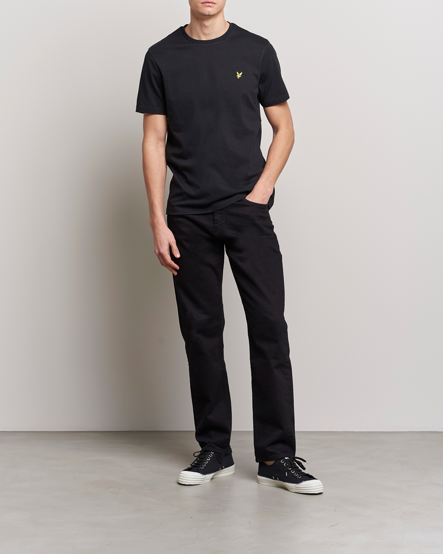 Hombres | Camisetas | Lyle & Scott | Crew Neck Organic Cotton T-Shirt Jet Black