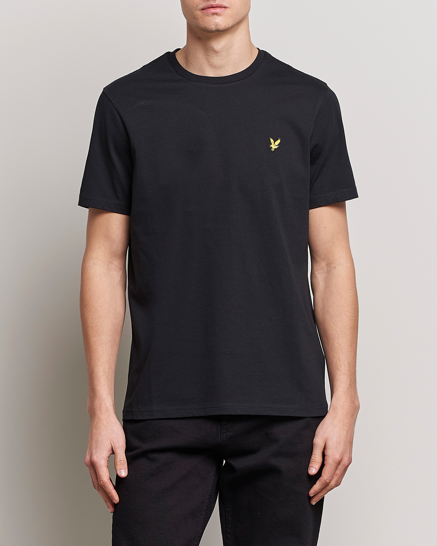 Hombres | Camisetas | Lyle & Scott | Crew Neck Organic Cotton T-Shirt Jet Black