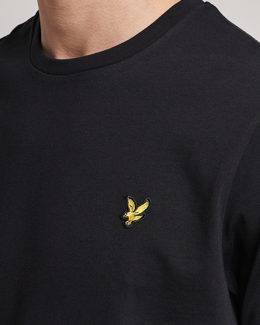 Hombres | Camisetas | Lyle & Scott | Crew Neck Organic Cotton T-Shirt Jet Black