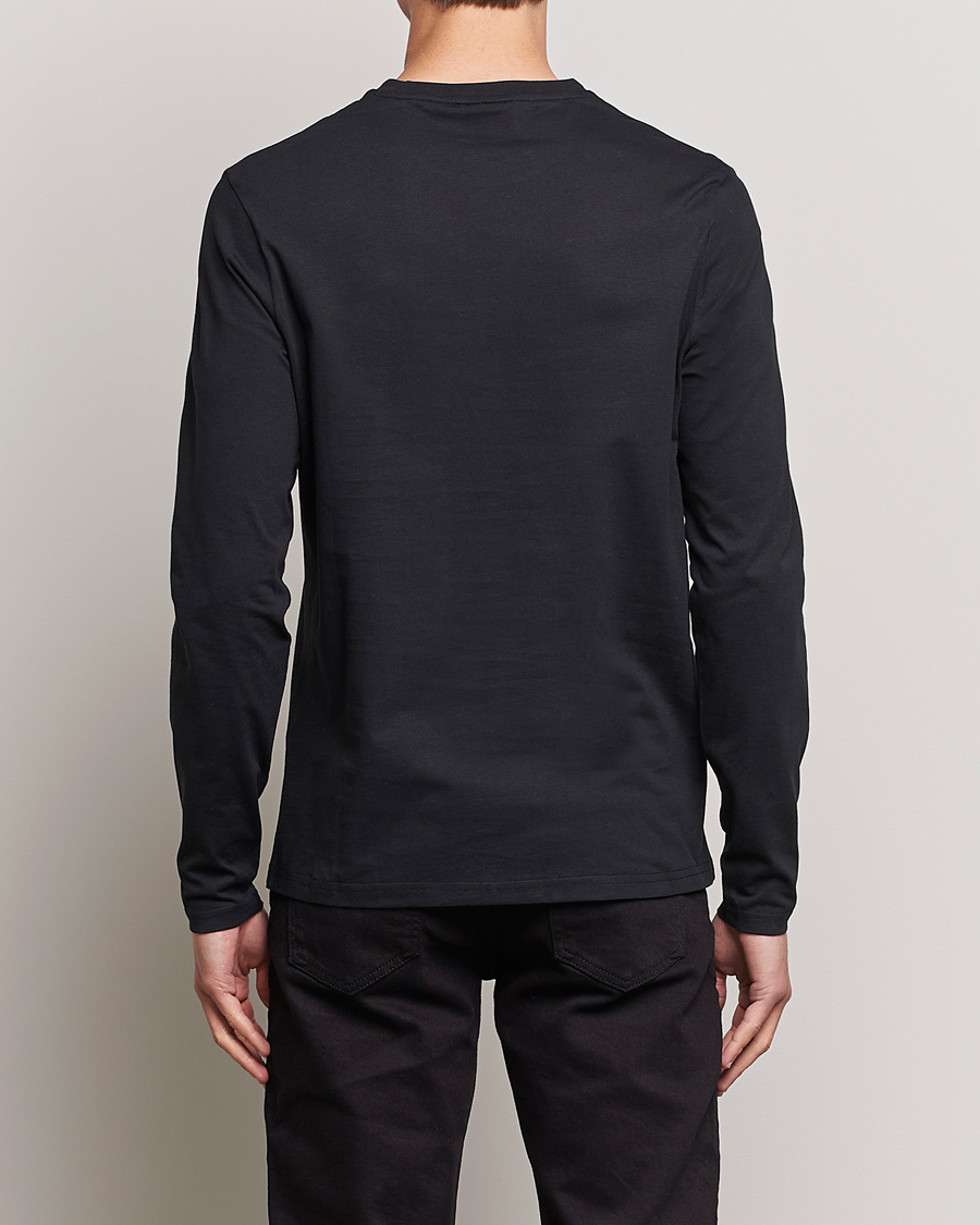 Hombres | Camisetas | Lyle & Scott | Long Sleeve Crew Neck T-Shirt Jet Black