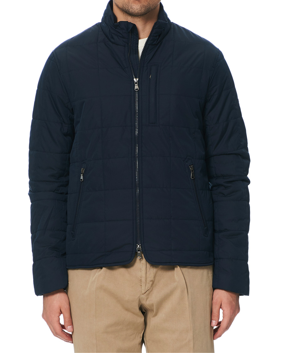 Hombres | Abrigos y chaquetas | Morris | Quilted Crew Jacket Navy