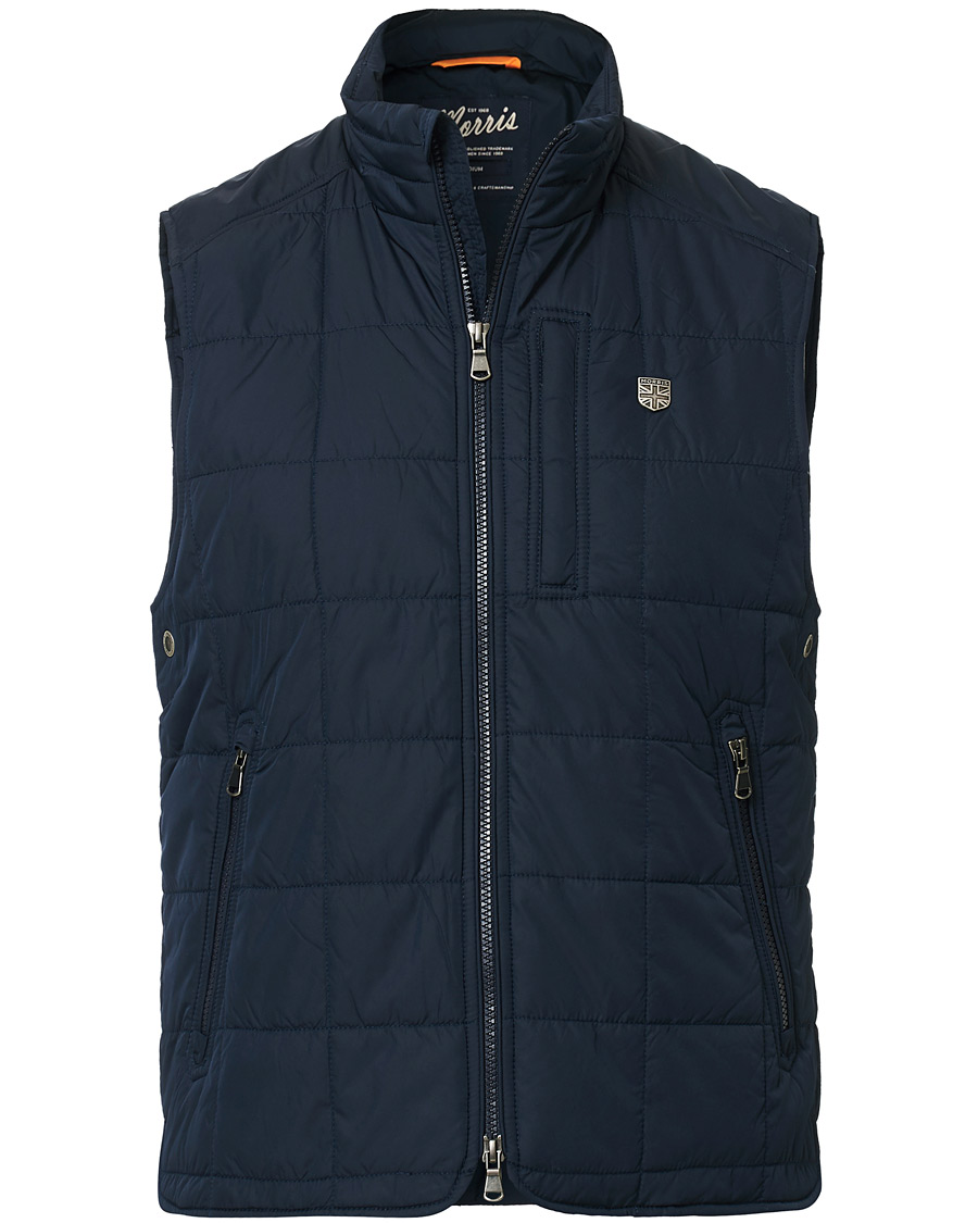 Hombres | Abrigos y chaquetas | Morris | Quilted Crew Vest Navy