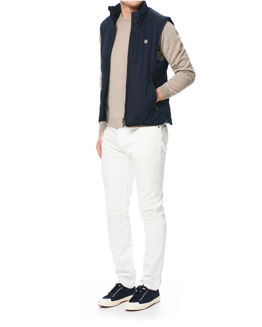 Hombres | Abrigos y chaquetas | Morris | Quilted Crew Vest Navy