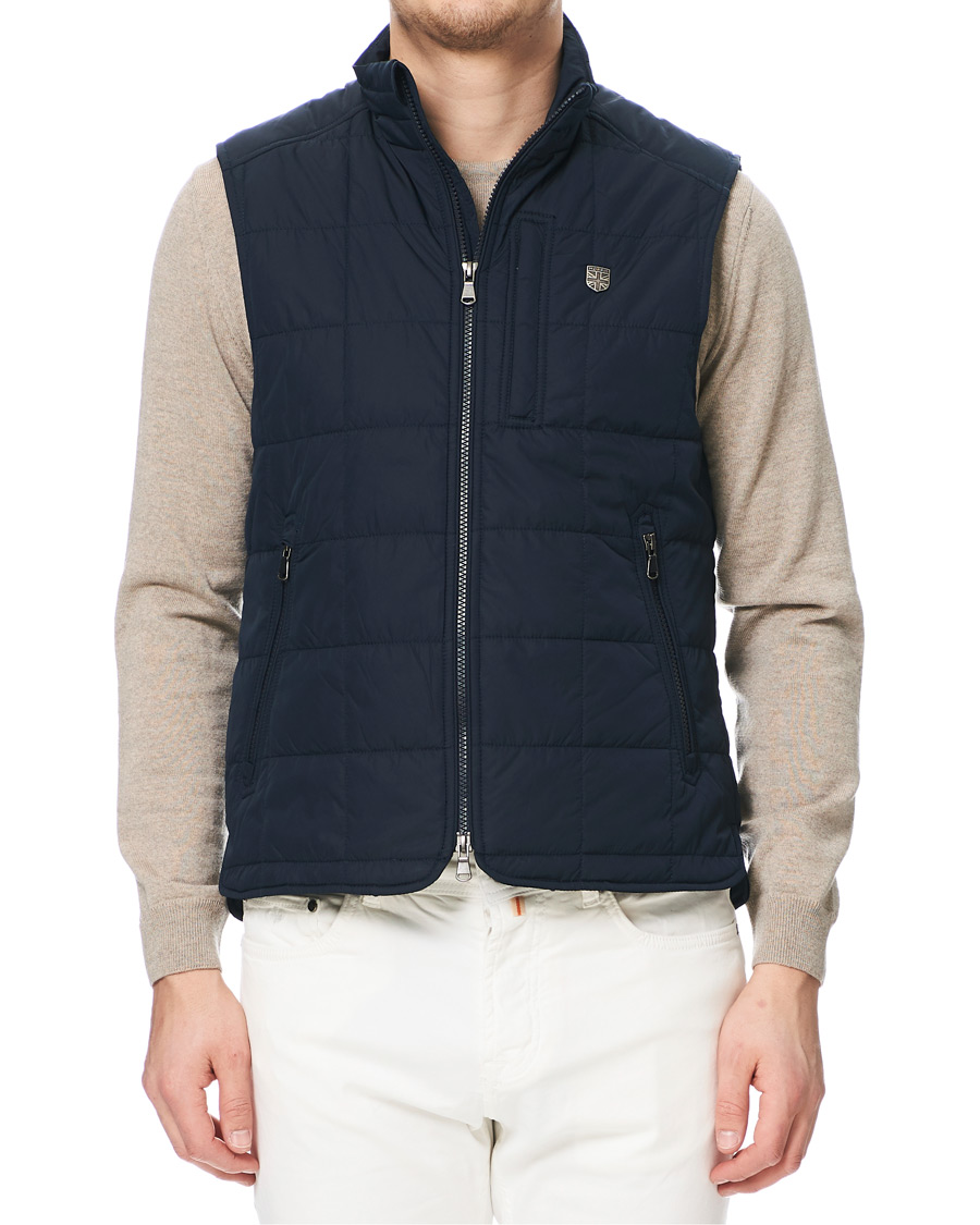 Hombres | Abrigos y chaquetas | Morris | Quilted Crew Vest Navy