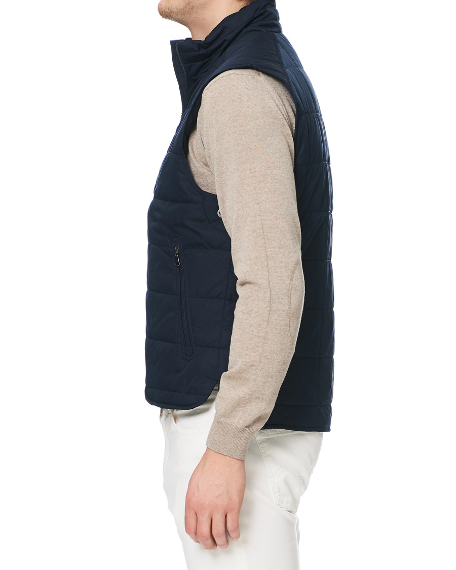 Hombres | Abrigos y chaquetas | Morris | Quilted Crew Vest Navy