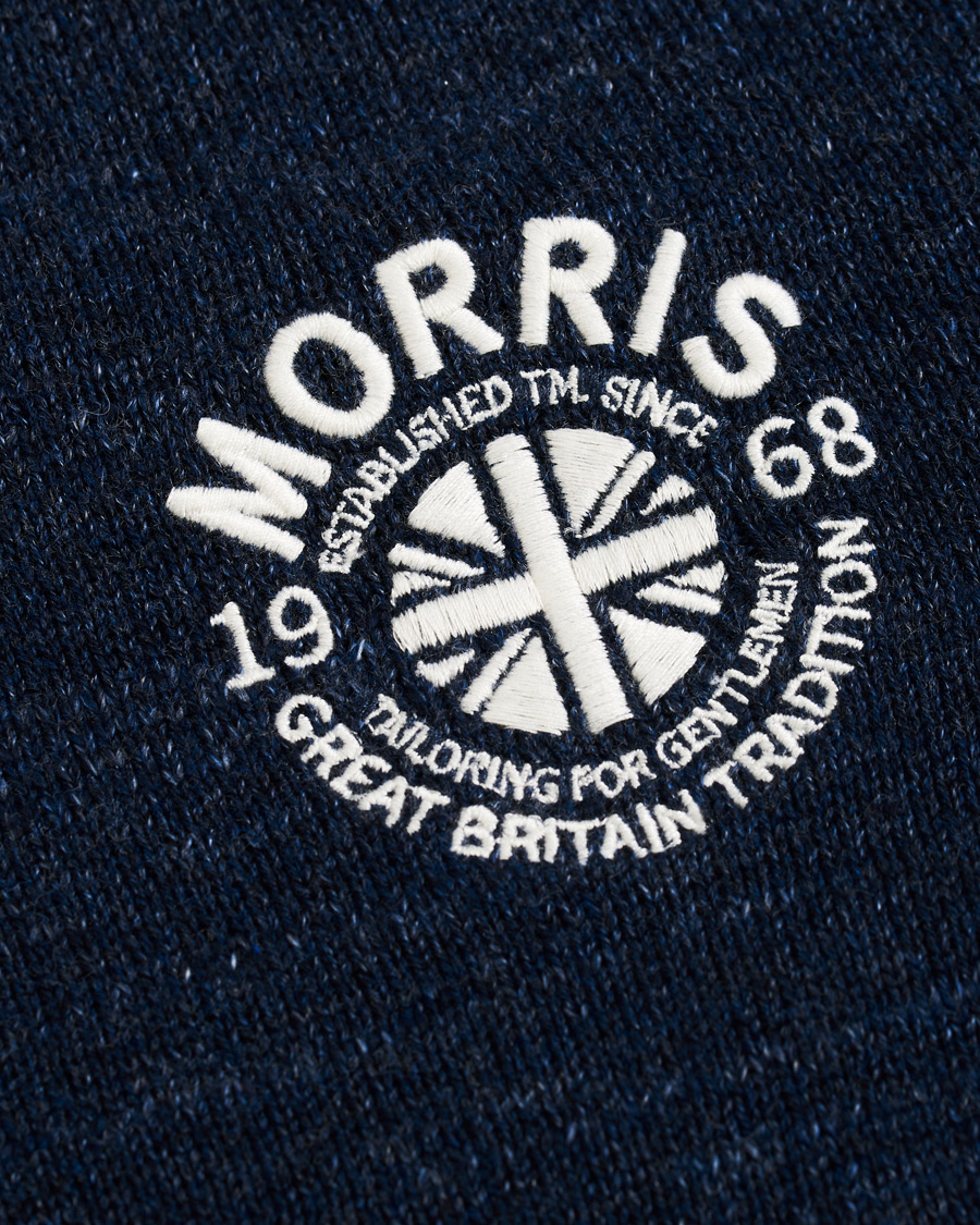 Hombres | Jerséis y prendas de punto | Morris | Leron Knitted O-Neck Navy