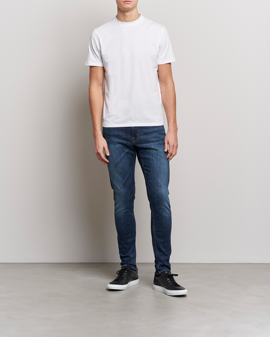 Hombres | Vaqueros | Tiger of Sweden | Evolve Super Stretch Top Jeans Medium Blue