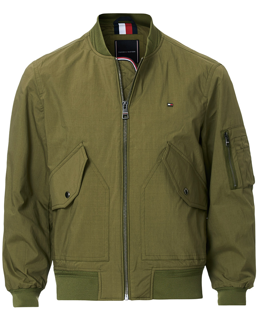 Hombres | Abrigos y chaquetas | Tommy Hilfiger | Lightweight Cotton Bomber Jacket Moss Green