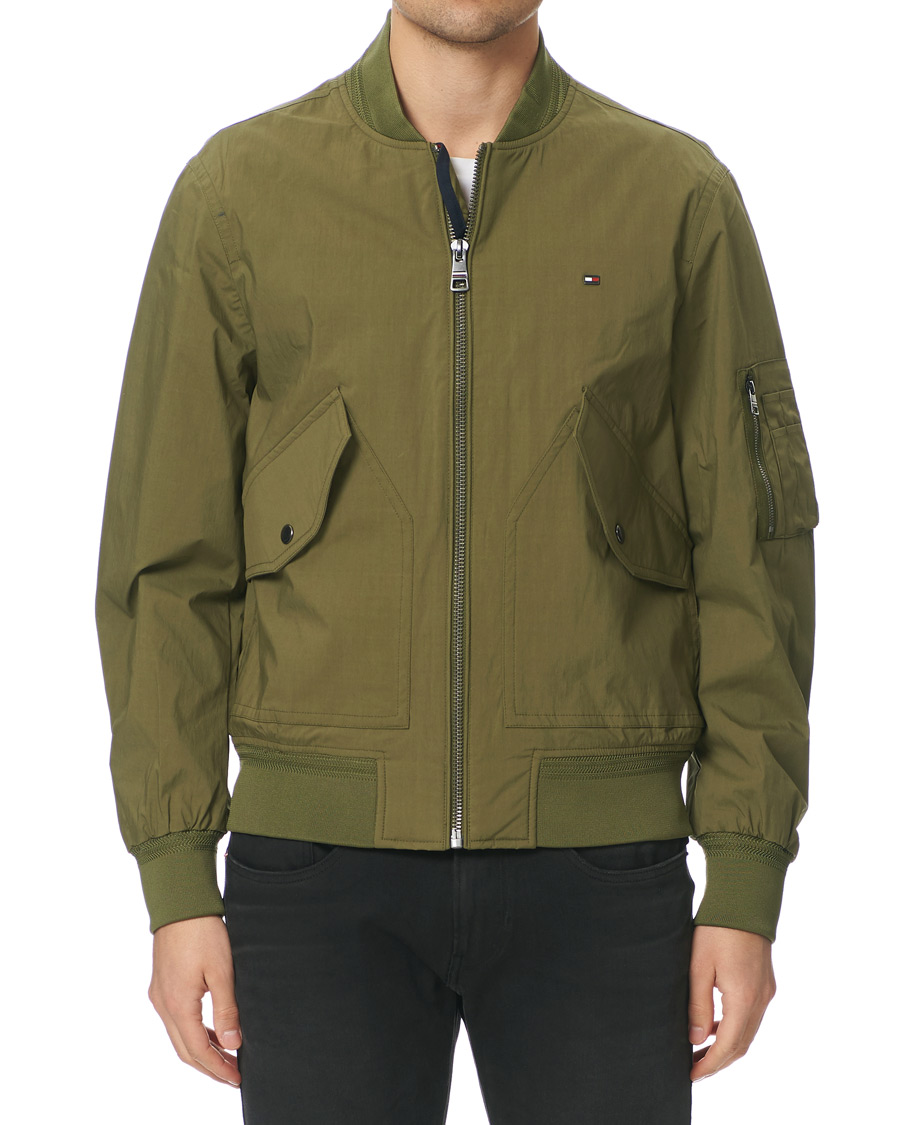 Hombres | Abrigos y chaquetas | Tommy Hilfiger | Lightweight Cotton Bomber Jacket Moss Green