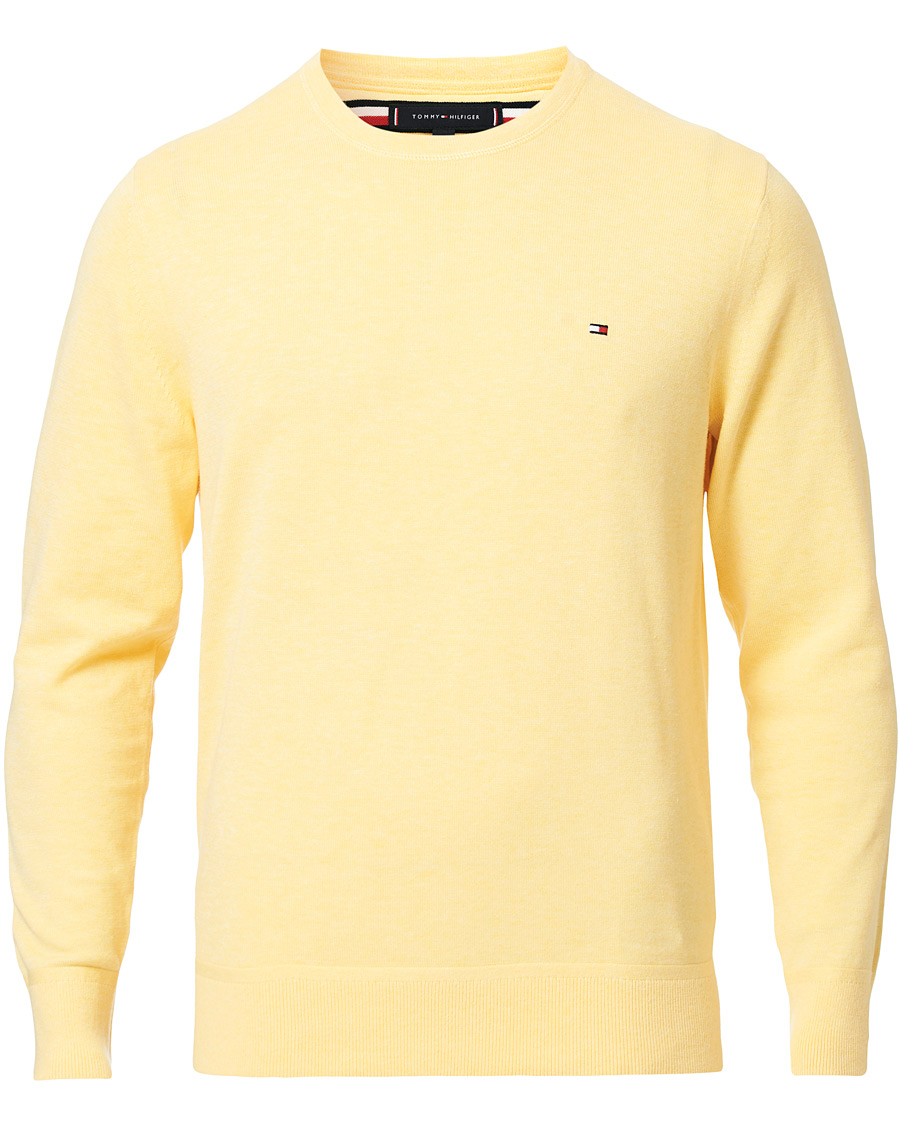 Hombres | Jerséis y prendas de punto | Tommy Hilfiger | Organic Cotton/Silk Crew Neck Pullover Sun Ray
