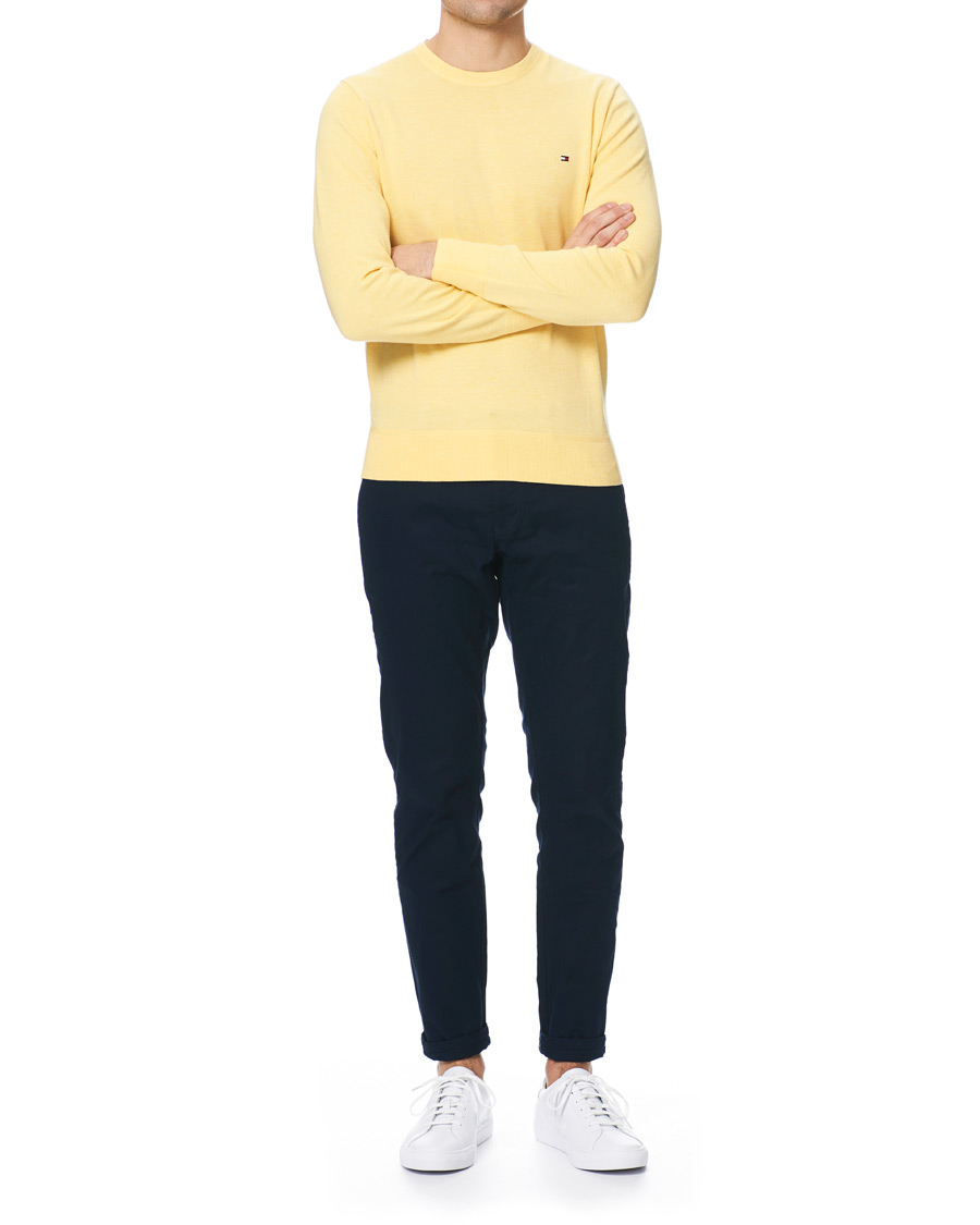 Hombres | Jerséis y prendas de punto | Tommy Hilfiger | Organic Cotton/Silk Crew Neck Pullover Sun Ray