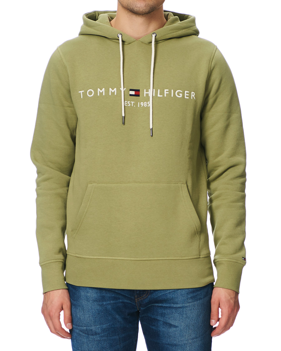 Hombres | Jerséis y prendas de punto | Tommy Hilfiger | Logo Hoodie Faded Olive