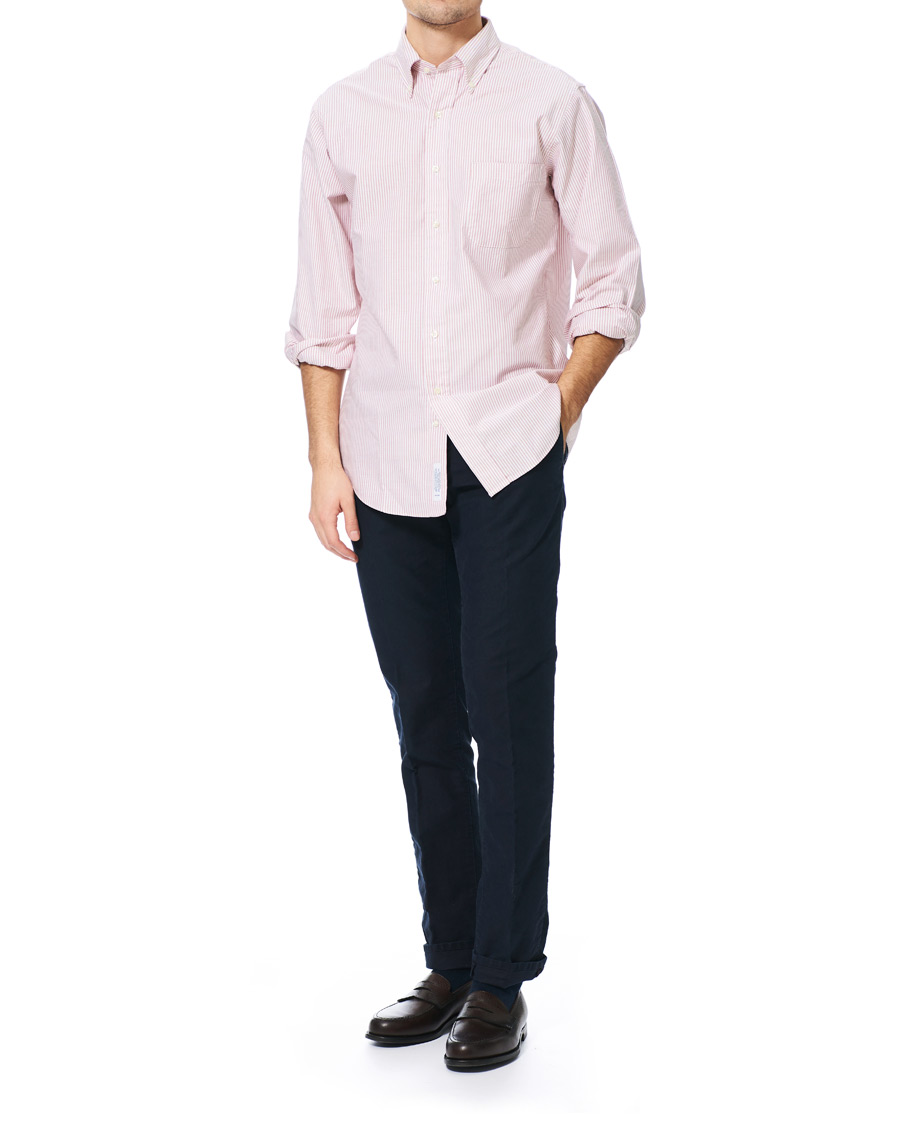 Hombres | Camisas | Brooks Brothers | Regent Fit Cotton Oxford Shirt Red/White