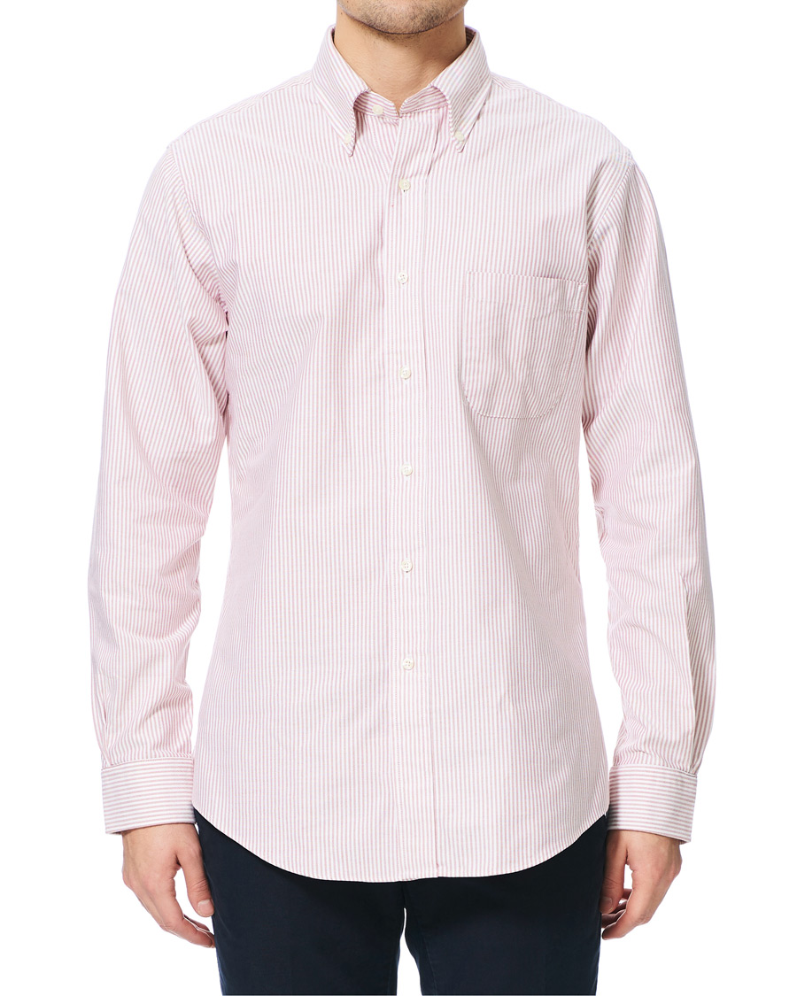 Hombres | Camisas | Brooks Brothers | Regent Fit Cotton Oxford Shirt Red/White