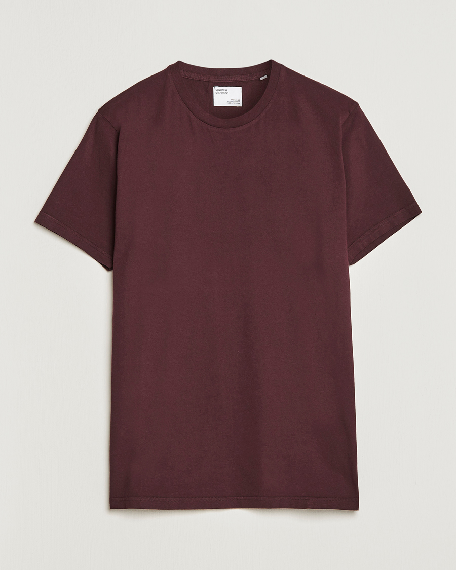 Hombres | Camisetas | Colorful Standard | Classic Organic T-Shirt Oxblood Red