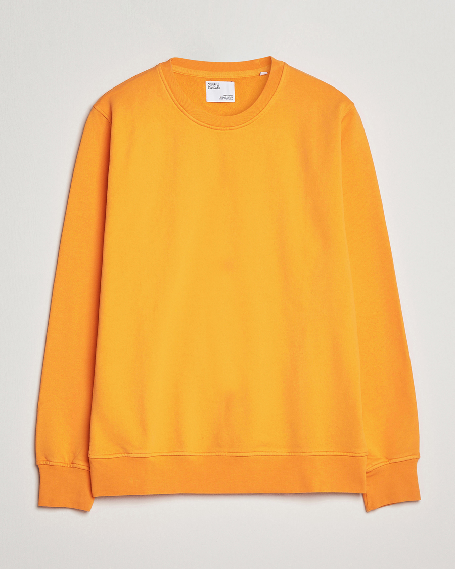 Hombres | Jerséis y prendas de punto | Colorful Standard | Classic Organic Crew Neck Sweat Sunny Orange