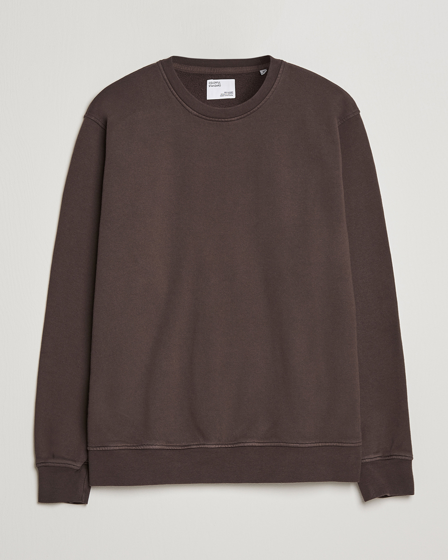 Hombres | Jerséis y prendas de punto | Colorful Standard | Classic Organic Crew Neck Sweat Coffee Brown