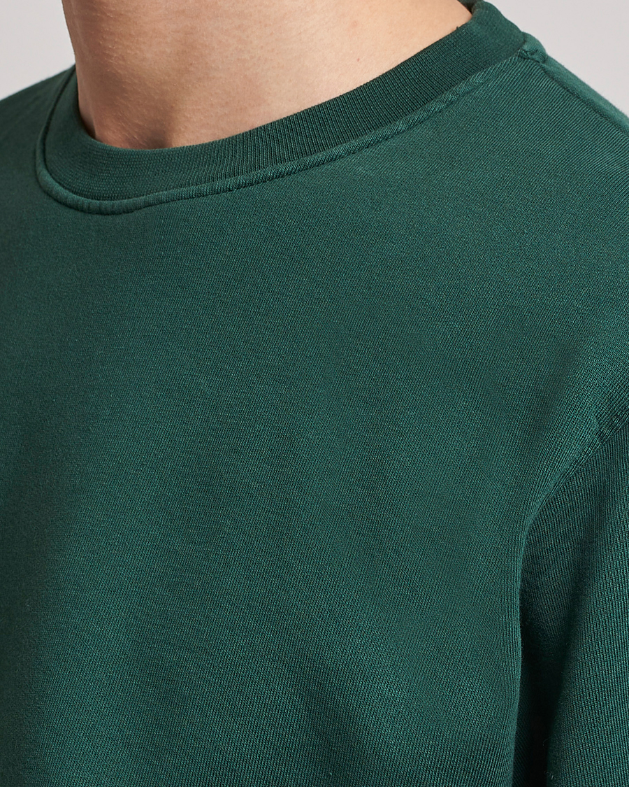 Hombres | Jerséis y prendas de punto | Colorful Standard | Classic Organic Crew Neck Sweat Emerald Green