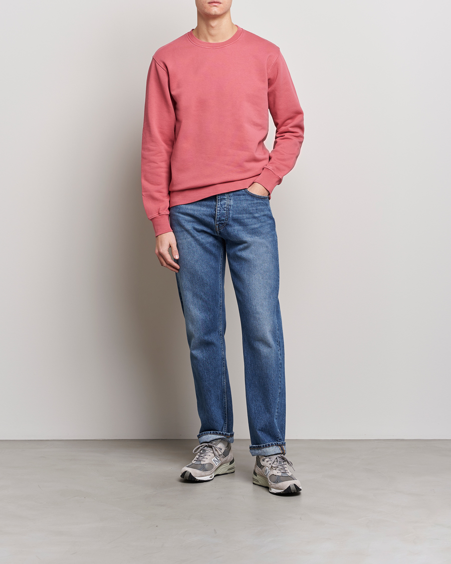 Hombres | Jerséis y prendas de punto | Colorful Standard | Classic Organic Crew Neck Sweat Raspberry Pink
