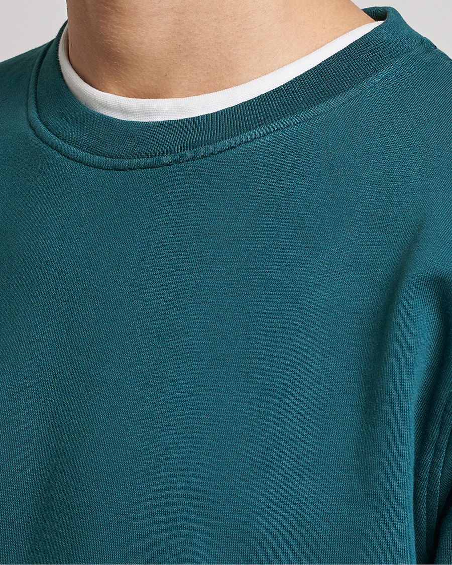 Hombres | Jerséis y prendas de punto | Colorful Standard | Classic Organic Crew Neck Sweat Ocean Green