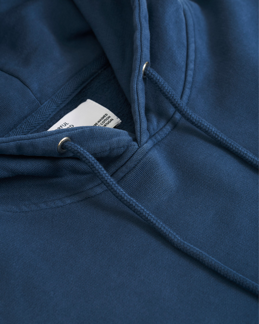 Hombres | Jerséis y prendas de punto | Colorful Standard | Classic Organic Hood Petrol Blue
