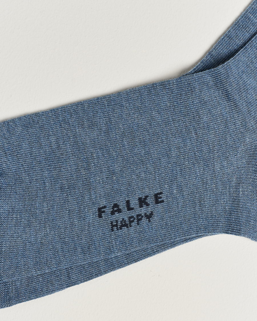 Hombres | Ropa | Falke | Happy 2-Pack Cotton Socks Light Blue