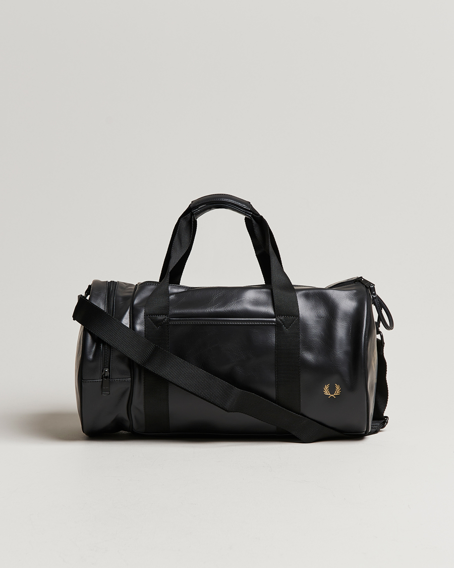 Hombres | Fred Perry Tonal Barrel Bag Black | Fred Perry | Tonal Barrel Bag Black