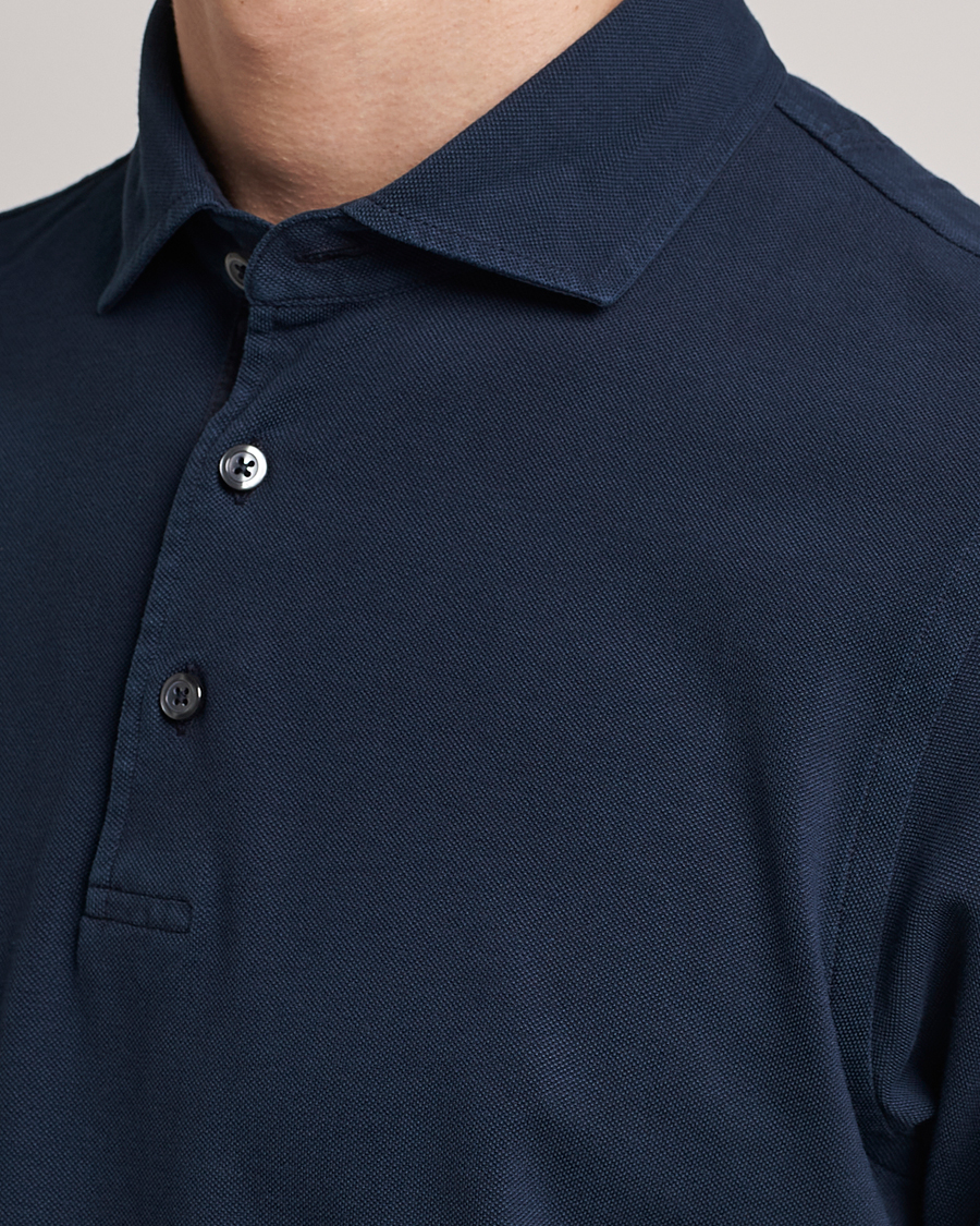 Hombres | Polos | Gran Sasso | Washed Polo Navy