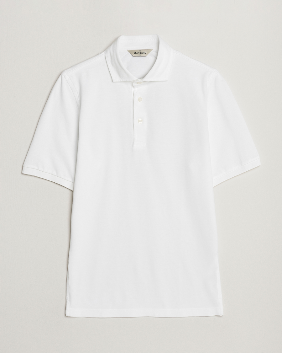 Hombres | Polos | Gran Sasso | Washed Polo White