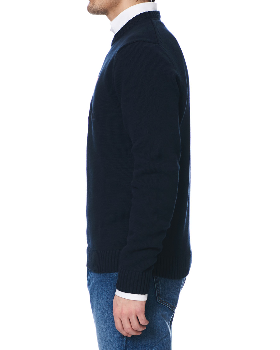 Hombres | Jerséis y prendas de punto | Henri-Lloyd | Henri Lloyd Cross Flag Knitted Crew Neck Navy