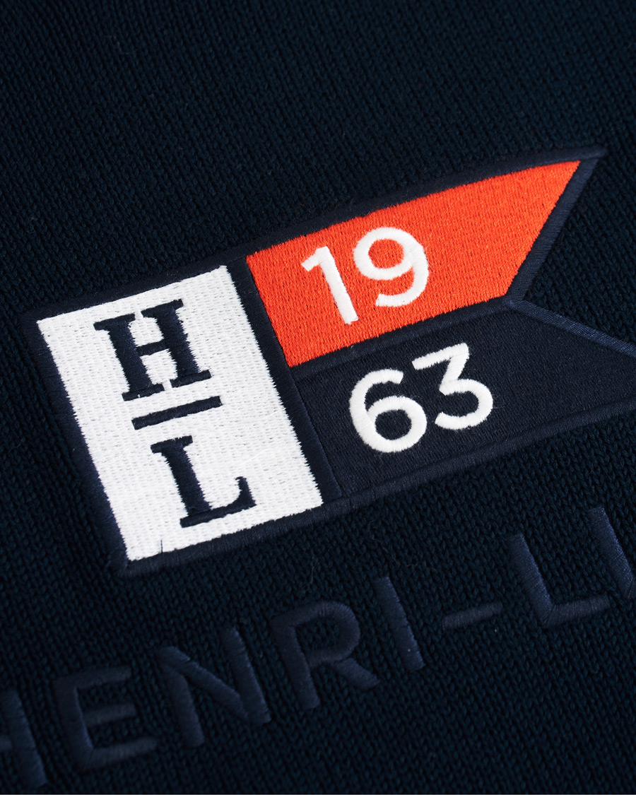 Hombres | Jerséis y prendas de punto | Henri-Lloyd | Henri Lloyd Cross Flag Knitted Crew Neck Navy