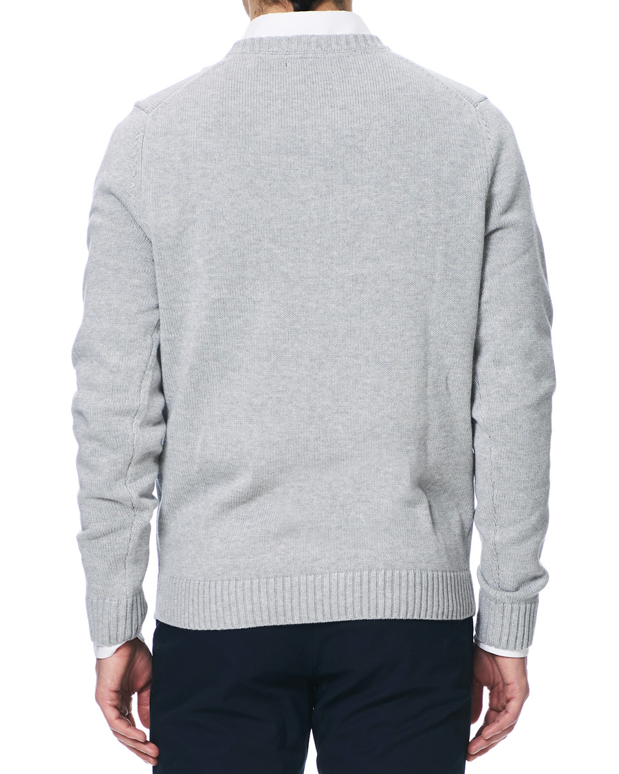 Hombres | Jerséis y prendas de punto | Henri-Lloyd | Henri Lloyd Cross Flag Knitted Crew Neck Grey Melange