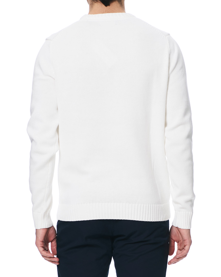 Hombres | Jerséis y prendas de punto | Henri-Lloyd | Henri Lloyd Cross Flag Knitted Crew Neck Off White