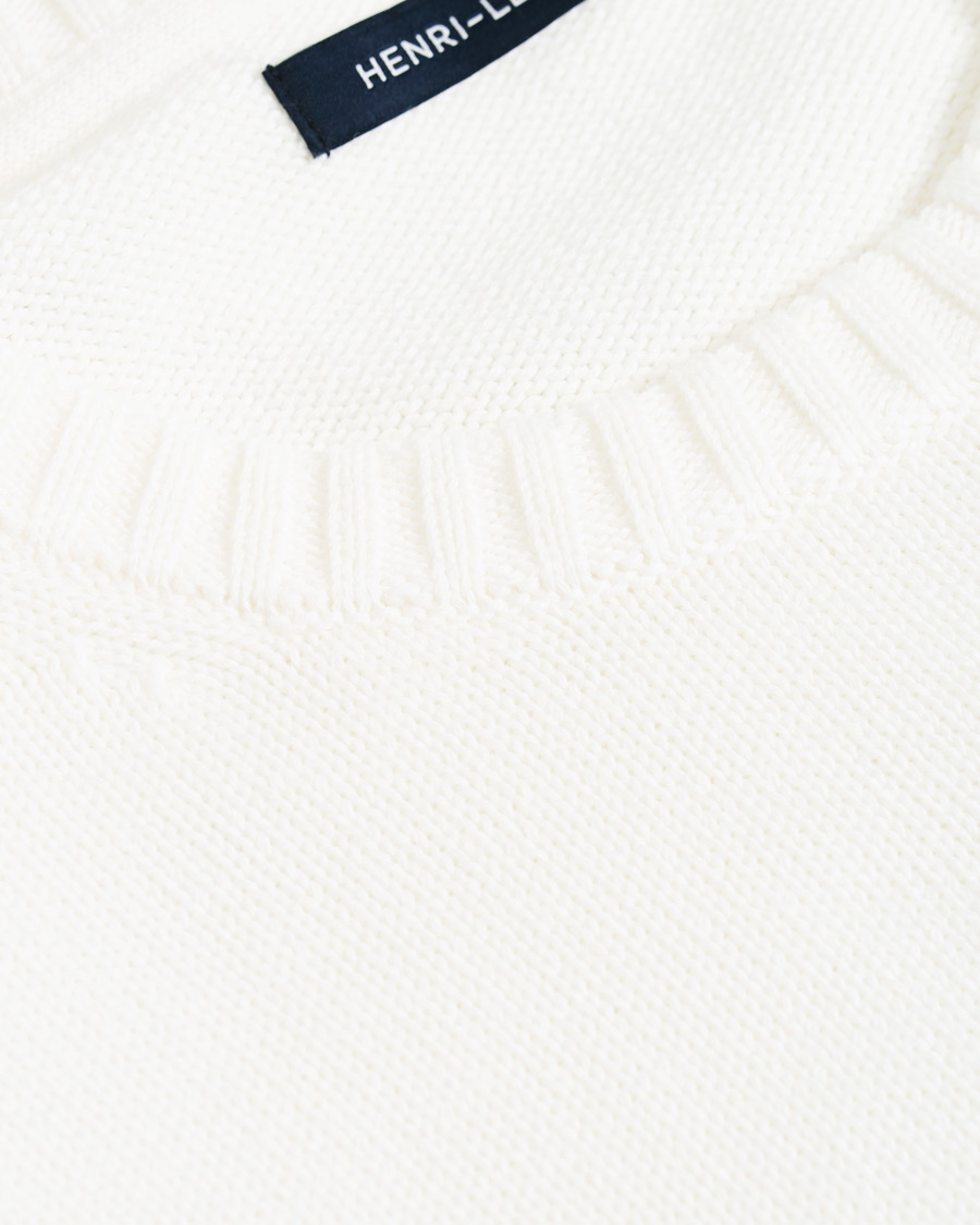 Hombres | Jerséis y prendas de punto | Henri-Lloyd | Henri Lloyd Cross Flag Knitted Crew Neck Off White