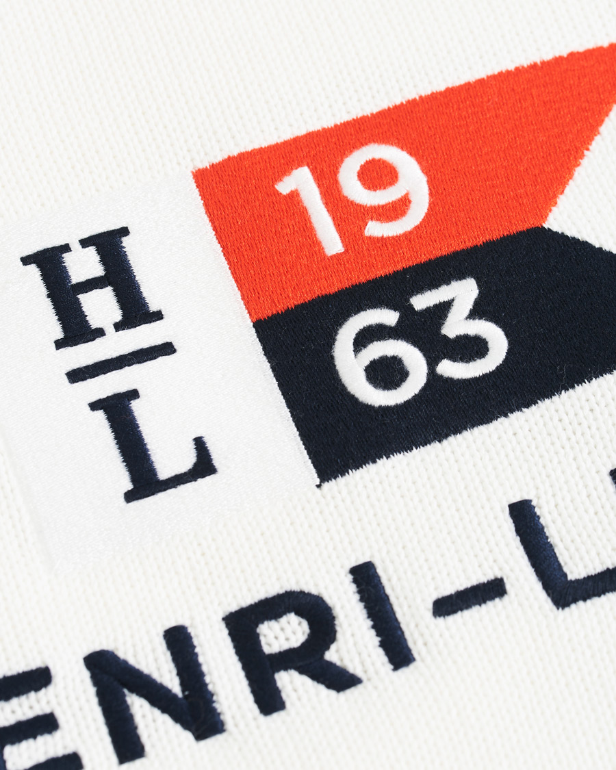 Hombres | Jerséis y prendas de punto | Henri-Lloyd | Henri Lloyd Cross Flag Knitted Crew Neck Off White