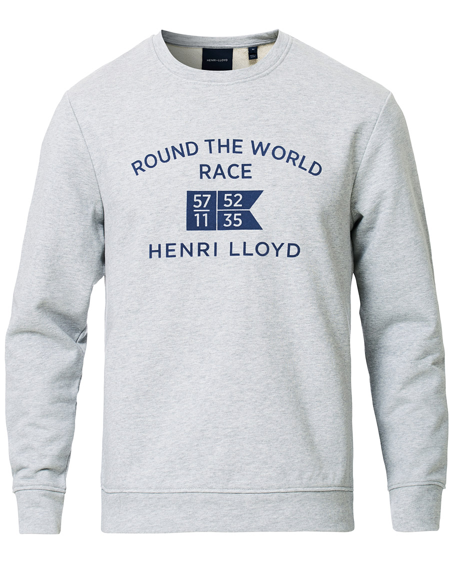 Hombres | Jerséis y prendas de punto | Henri-Lloyd | Henri Lloyd RWR Crew Neck Sweatshirt Grey Melange