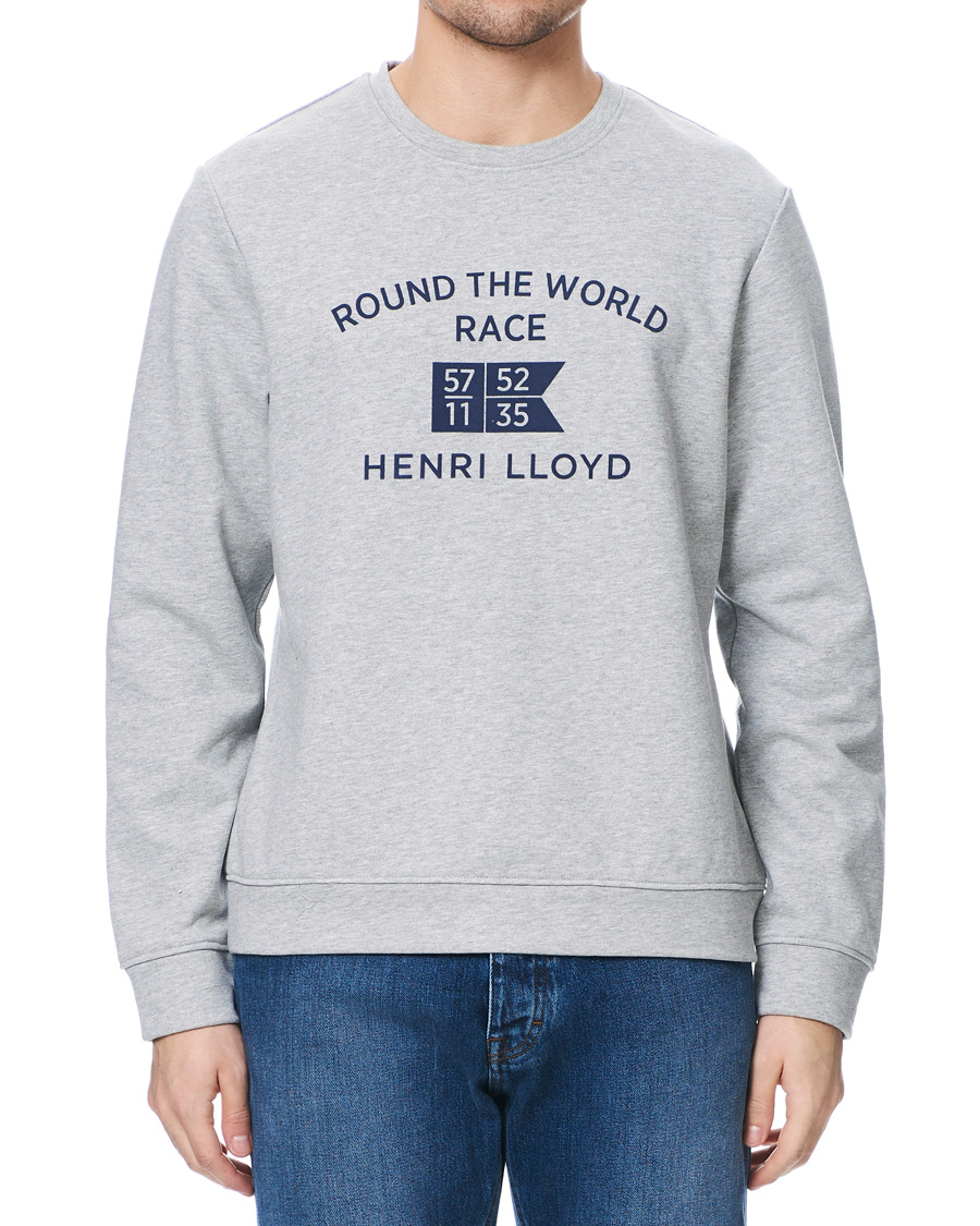 Hombres | Jerséis y prendas de punto | Henri-Lloyd | Henri Lloyd RWR Crew Neck Sweatshirt Grey Melange