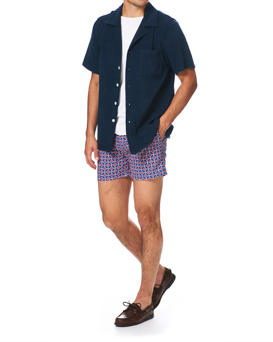 Hombres | Bañadores | Ripa Ripa | Levante Printed Swimshorts Red/Blue