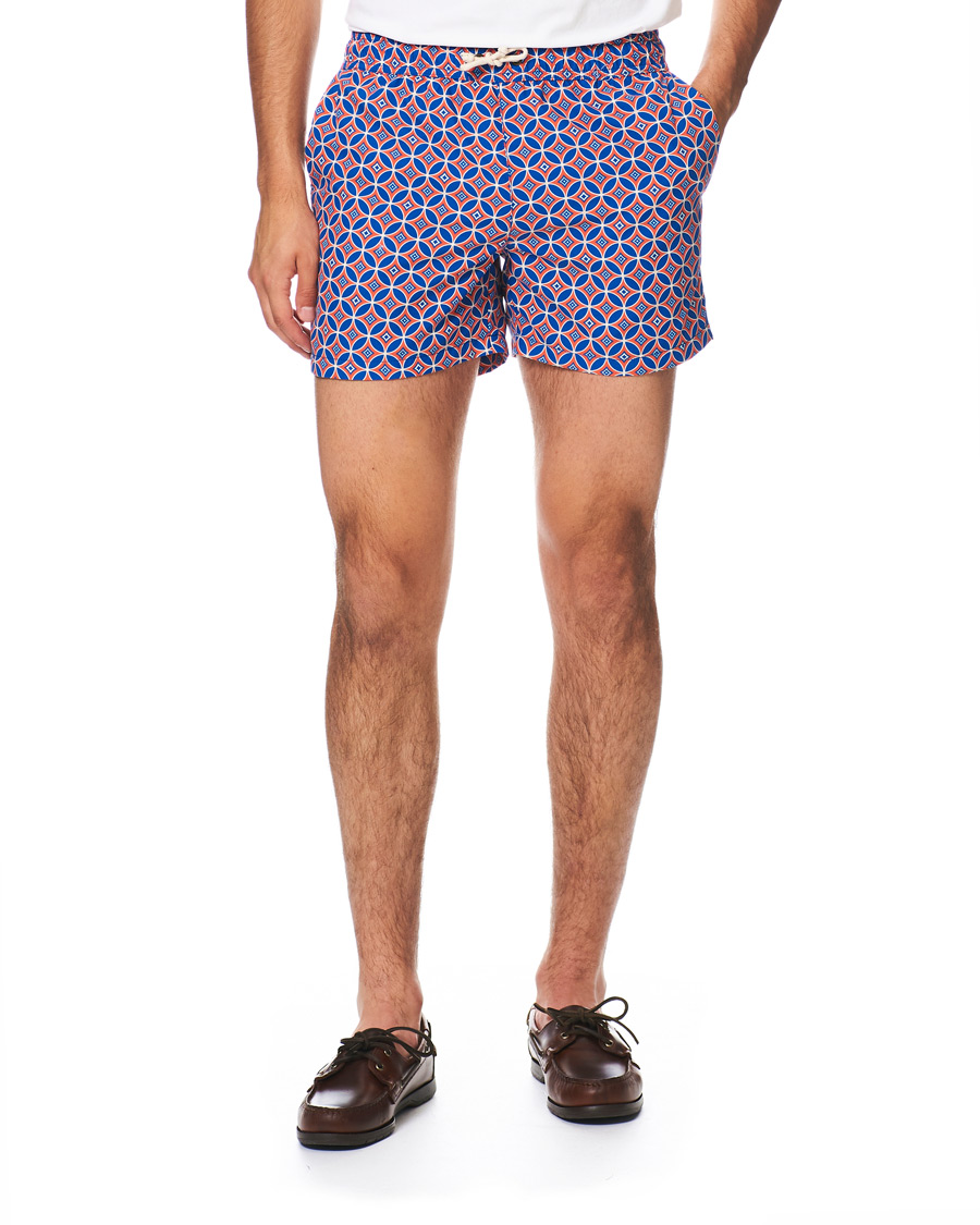 Hombres | Bañadores | Ripa Ripa | Levante Printed Swimshorts Red/Blue