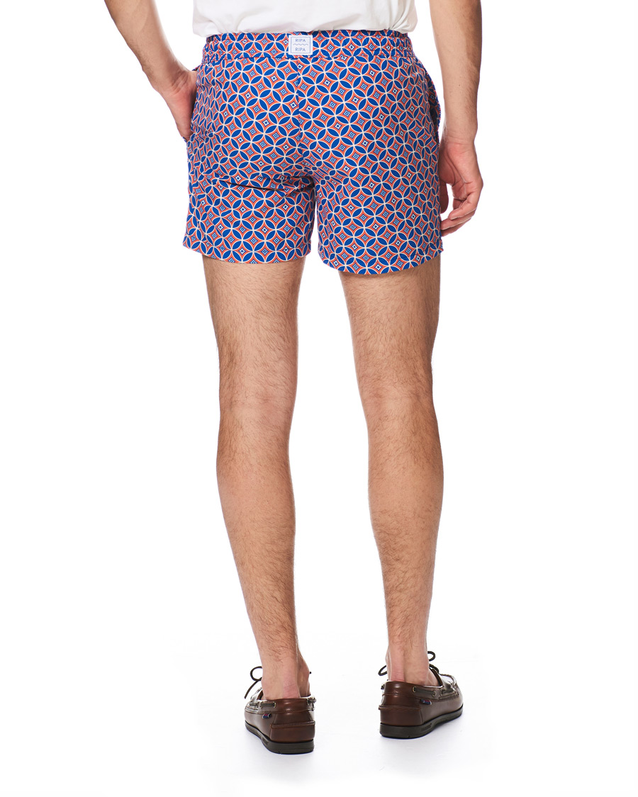 Hombres | Bañadores | Ripa Ripa | Levante Printed Swimshorts Red/Blue
