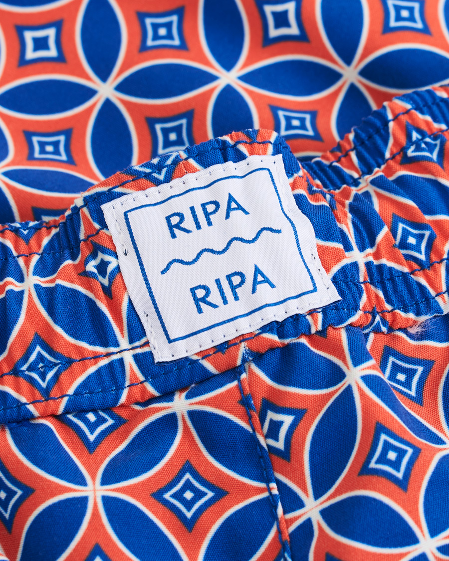 Hombres | Bañadores | Ripa Ripa | Levante Printed Swimshorts Red/Blue