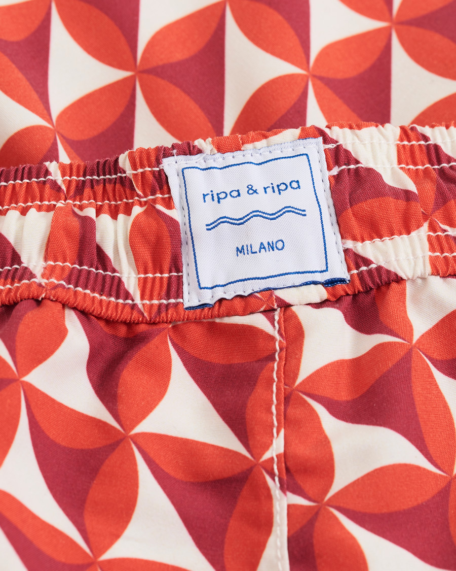 Hombres | Bañadores | Ripa Ripa | Vele Printed Swimshorts Red