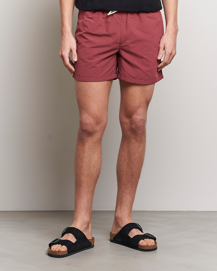 Hombres | Bañadores | Ripa Ripa | Plain Swimshorts Soft Red