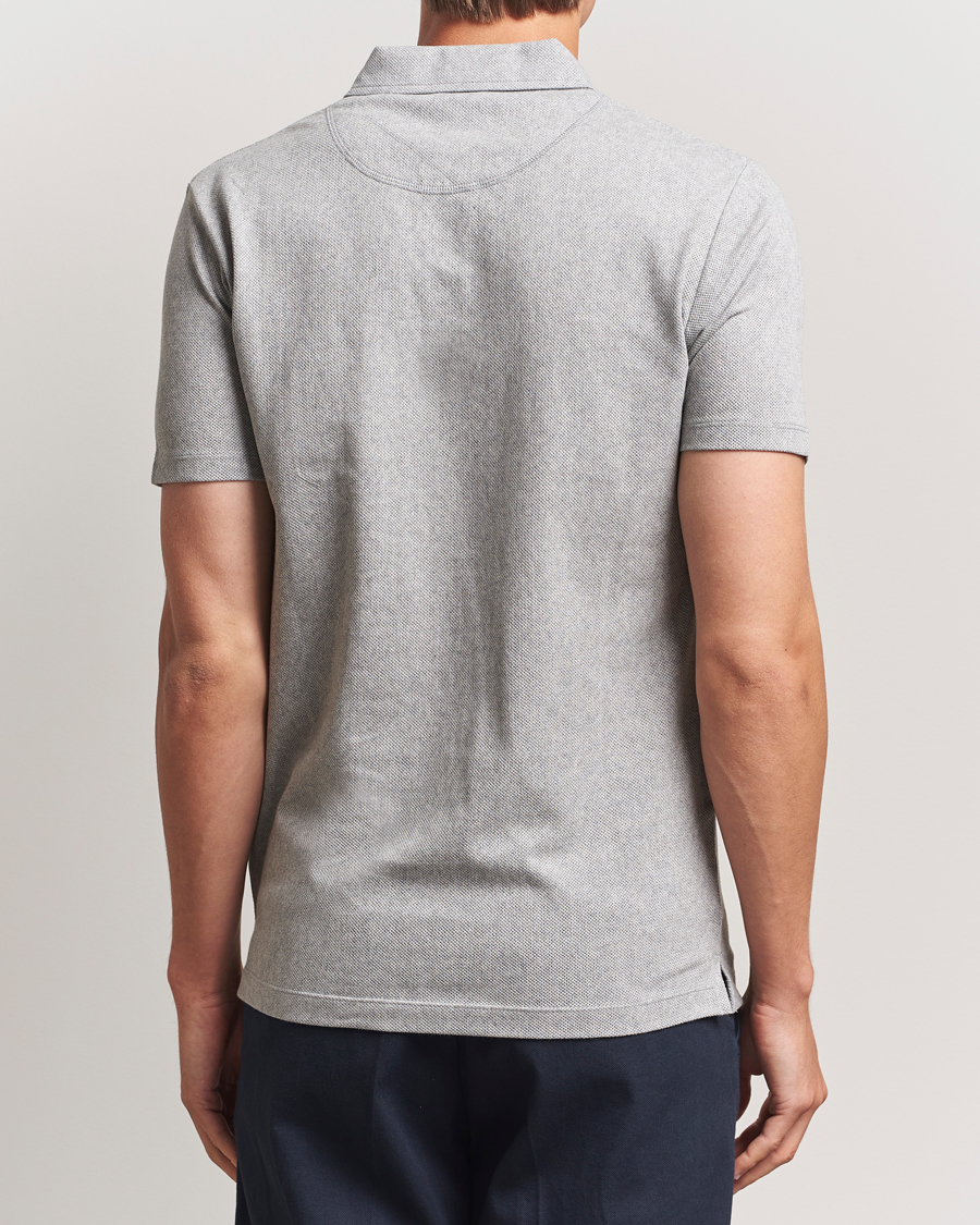 Hombres | Polos | Sunspel | Riviera Polo Shirt Grey Melange