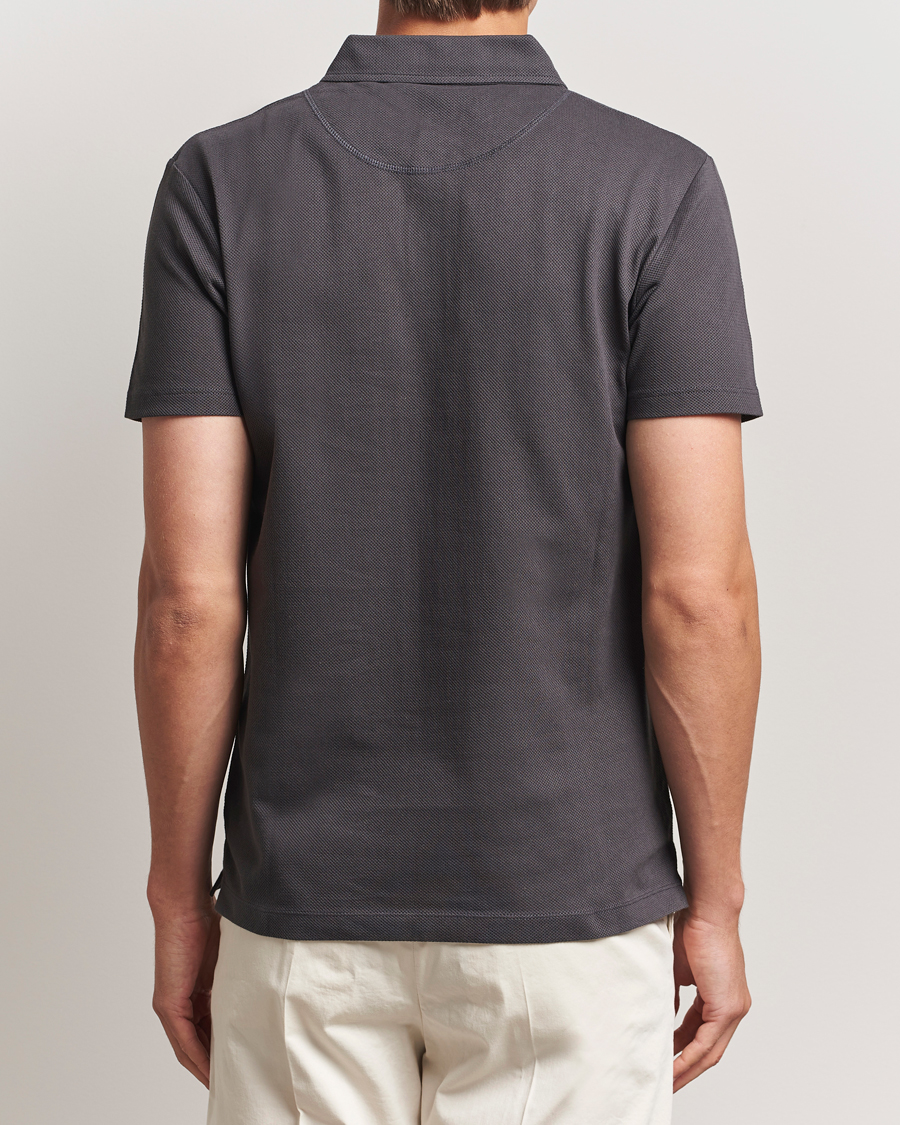 Hombres | Polos | Sunspel | Riviera Polo Shirt Charcoal