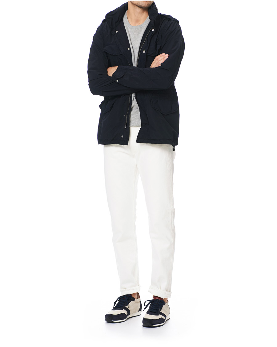 Hombres | Zespà ZSP6 Suede Runner Sneakers Off White/Cerise | Zespà | ZSP6 Suede Runner Sneakers Off White/Cerise