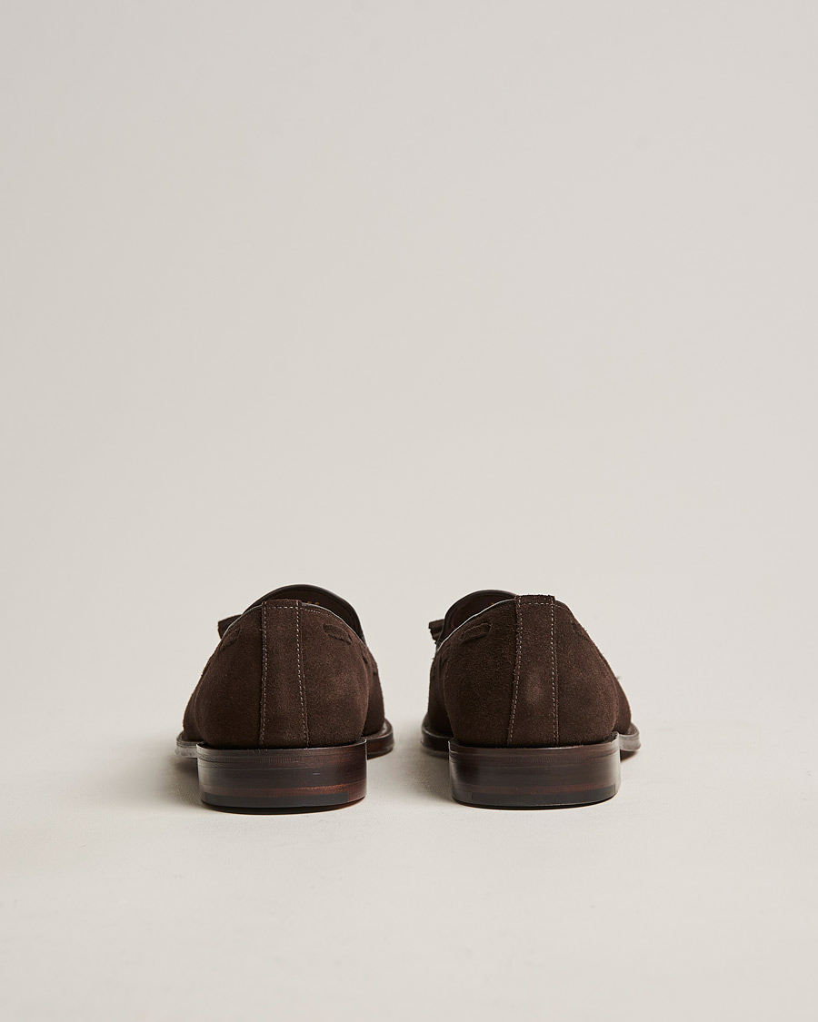 Hombres | Mocasines | Loake 1880 | Russell Tassel Loafer Chocolate Brown Suede