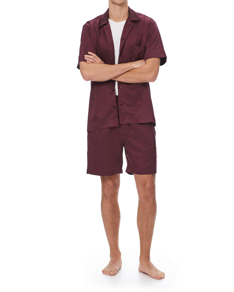 Hombres | Pijamas y batas | CDLP | Home Suit Short Sleeve Burgundy